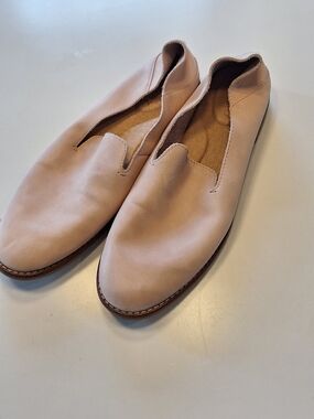 Sperry Light Blush Leather Slip Ons
